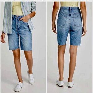 NWT Madewell High-Rise Long Denim Shorts